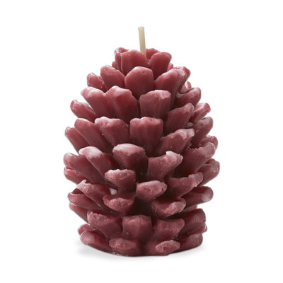 Frosted Pine Cone Candle
