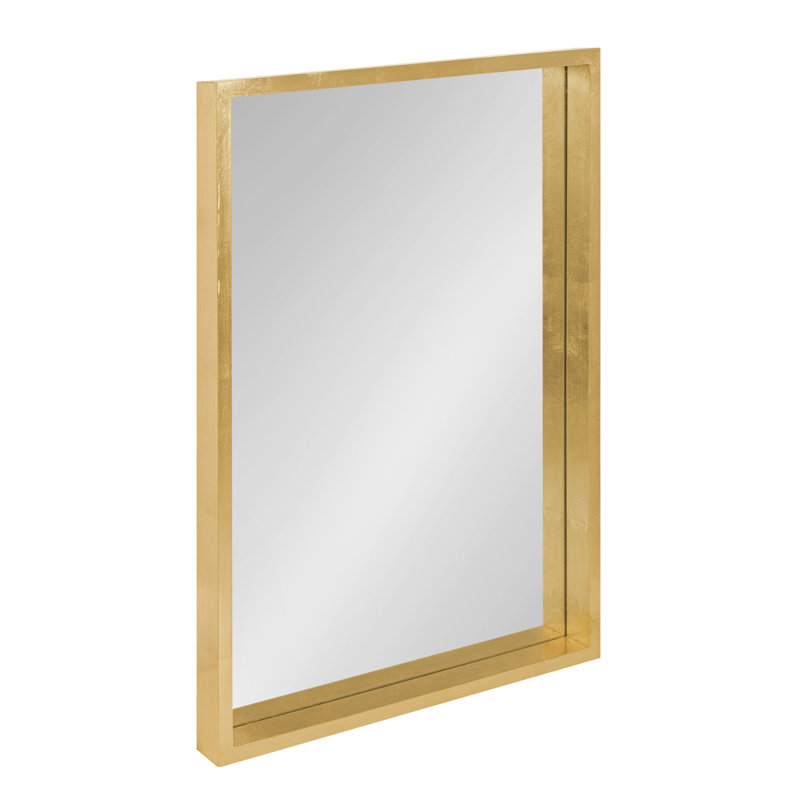Travis Engineered Wood Mirror, Gold, 24X18