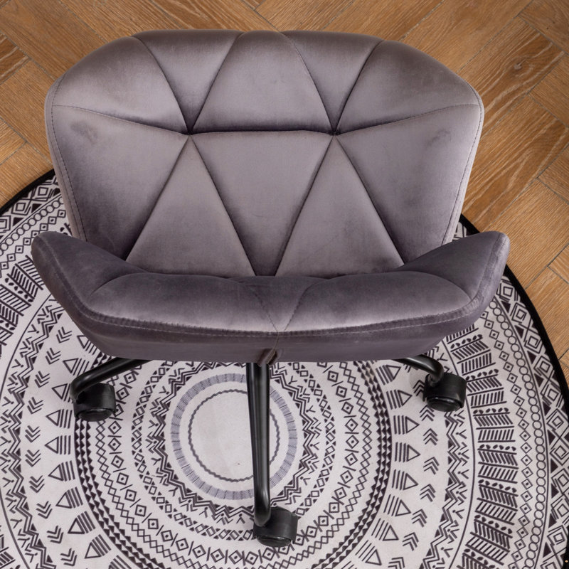 Chaise de bureau pivotante réglable, Gris