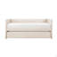 Lit de jour 1pc avec tissu d'ameublement en tissu beige et tissu d'ameublement beige