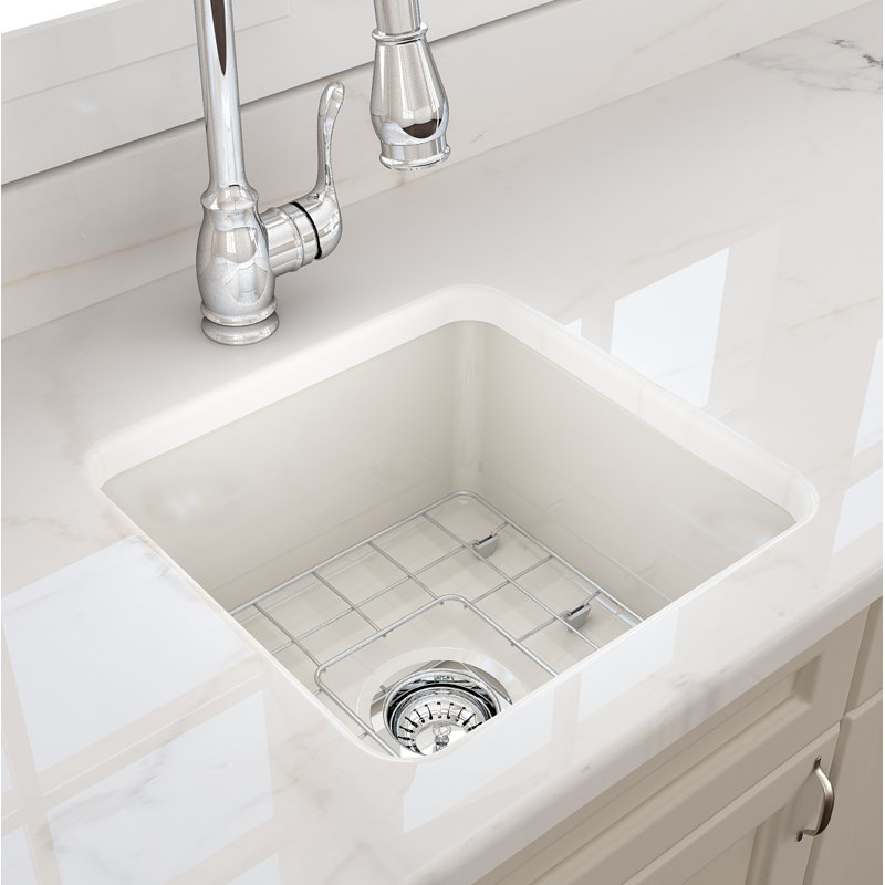 18'' L Kitchen Sink, Biscuit