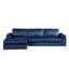 Canapé modulaire en velours de luxe avec méridienne allongée Luxe Shannon-223837050