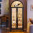 68" Tall Arched Storage Display Cabinet-2133944933