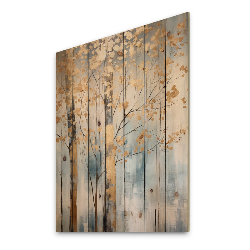 Byrne - Panneaux de décoration murale en bois Paysages, H 32 po x l 24 po