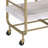 Serving Cart With Removable Trays And Caster Wheels For Easy Mobility