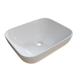 Ceramic Rectangular Vessel Bathroom Sink