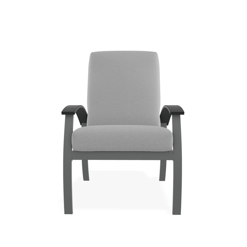 Belle Isle Cushion Deep Seating Arm Chair, Black, Dazzle