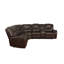 Canapé modulaire inclinable en cuir véritable 107 po Gredmarie-1427264598