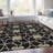 Premium Machine Washable Prisco Black Rug-1777695797