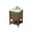 24'' Single Bathroom Vanity with Carrara Marble Top-73360040
