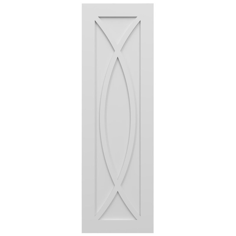 Volets de style moderne EnduraCore Composite Rosa, L 12 po, H 34 po, Blanc