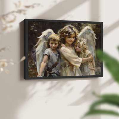 Angels From Above-CVIII -Framed Print - Restickable