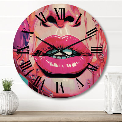 Horloge murale en bois massif Okikiola