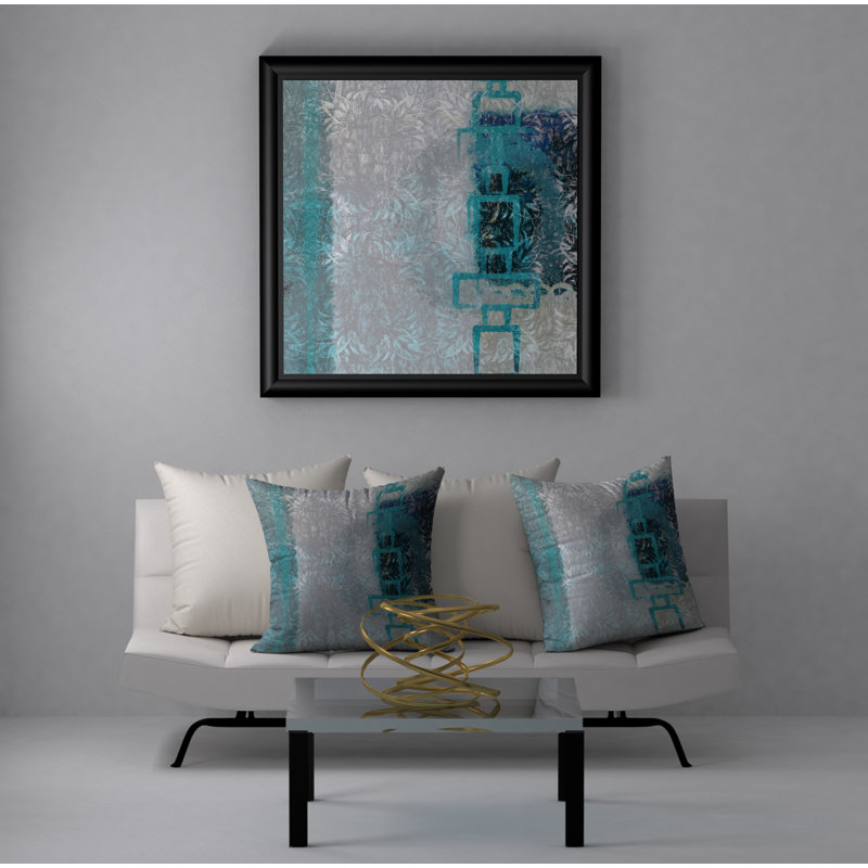 Magnifique housse de coussin carrée innovante, 24 po x 24 po