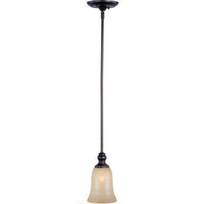 Luminaire suspendu en forme de cloche à 1 lumière Stromain