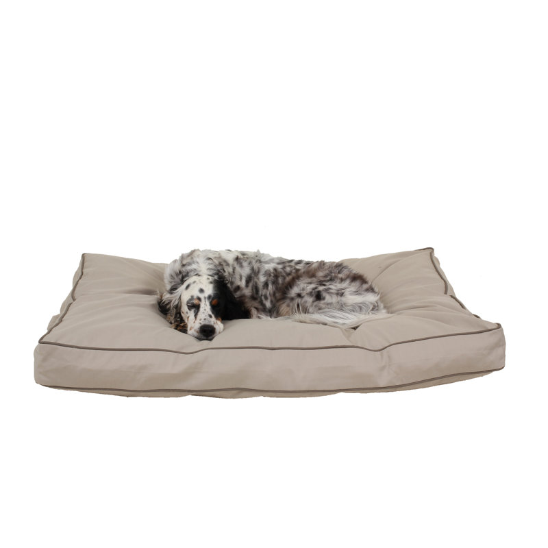 Classic Canvas Rectangle Pet Bed with Removable Cover, Large (42" W x 30" D x 4" H), Yes