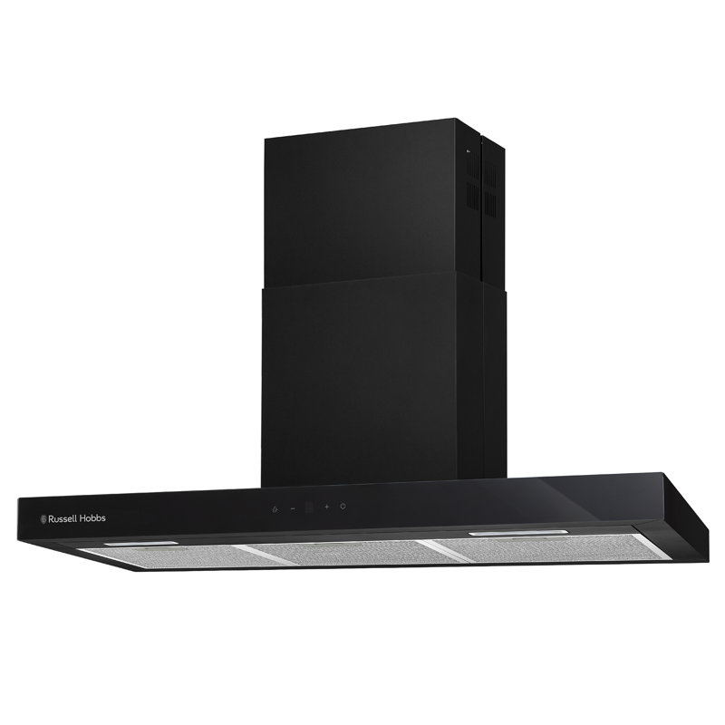 Russell Hobbs Rhgch903b 90cm T-shaped Chimney Cooker Hood Black