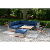 Savannah Outdoor 4 - Piece Teak Conversation Set