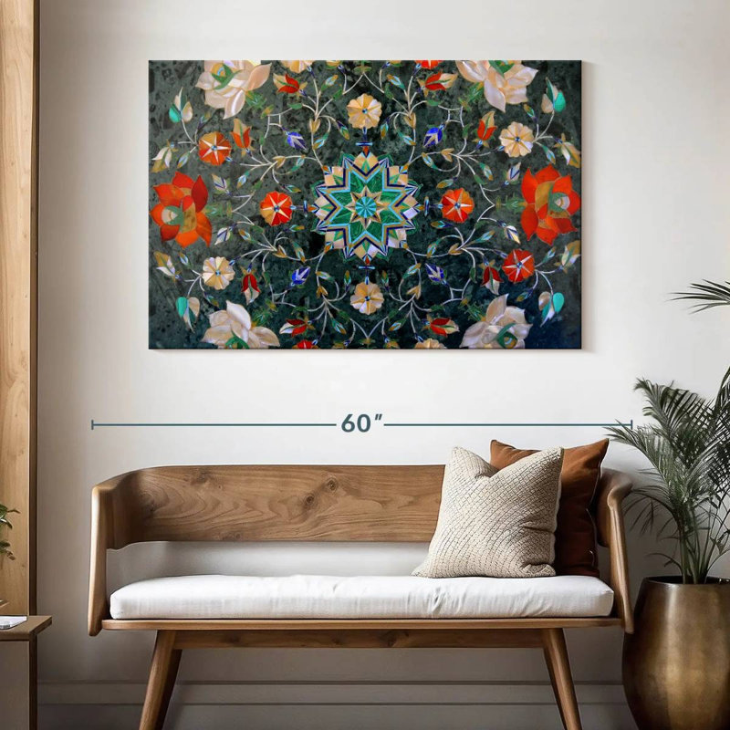 Kerner Mosaic Flower, 32" H x 48" W