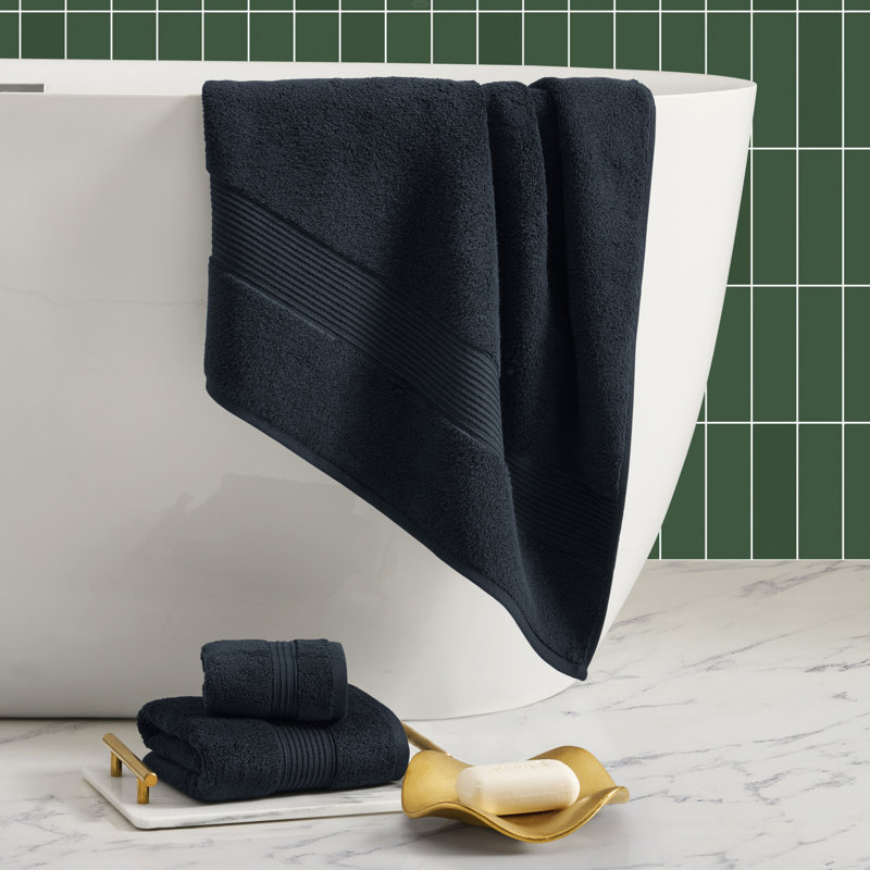 Solid Towel Set, Black