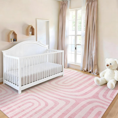 Area Rugs, Abstract Modern Washable Rugs, Non-Slip Low-Pile Soft Floor Carpet for Bedroom, Living Room, Dining Room