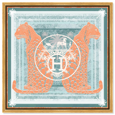 Casablanca to Paris Peach Graphic Art Canvas