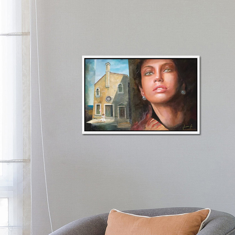 Remembrance 1 Piece Wall Art on Canvas, 66.04 cm H x 45.72 cm W, White Framed