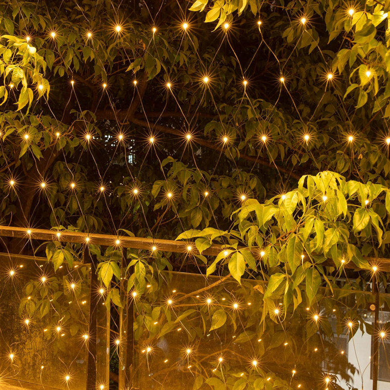 200 LED 9.8 FT x 6.6 FT Fairy String Light, Warm White