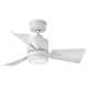 30" Leventhal 3  - Blade LED Standard Ceiling Fan with Wall Control and Light Kit Included