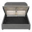 Lit plateforme double gris avec rangement caché et revêtement doux-692555841-692555844