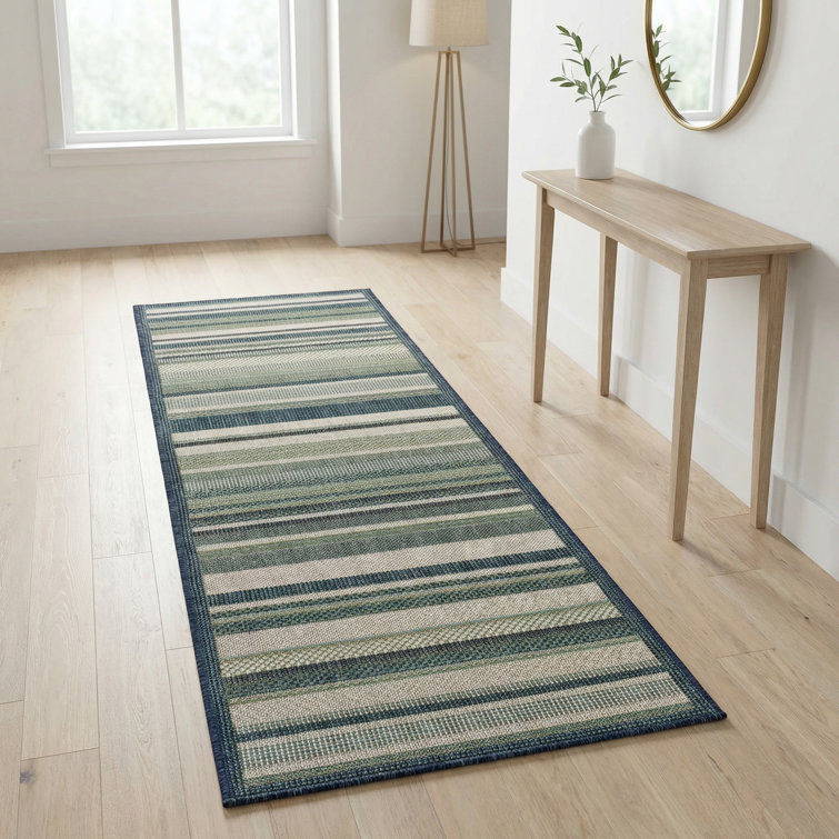 Tavon Striped Indoor / Outdoor Rug