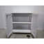 Armoire moderne de style Mid-Century, autoportante, armoire blanche, argent, salle à manger et cuisine à double porte avec rangement pour salle de bain, construction moderne et stable