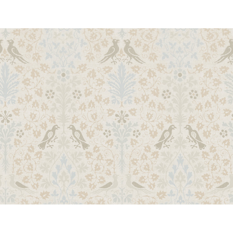 Yuki Osada Damask Wallpaper Double Roll, Oatmeal