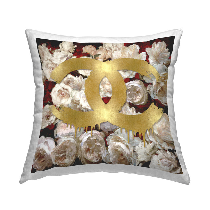 Coussin décoratif Stupell Industries Chic Glam Drip