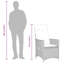  Ensemble de 2 chaises de jardin inclinables grises