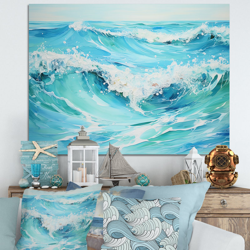 Ocean Charm II, impression sur toile, Toile tendue, H 16 po x l 32 po x P 1 po