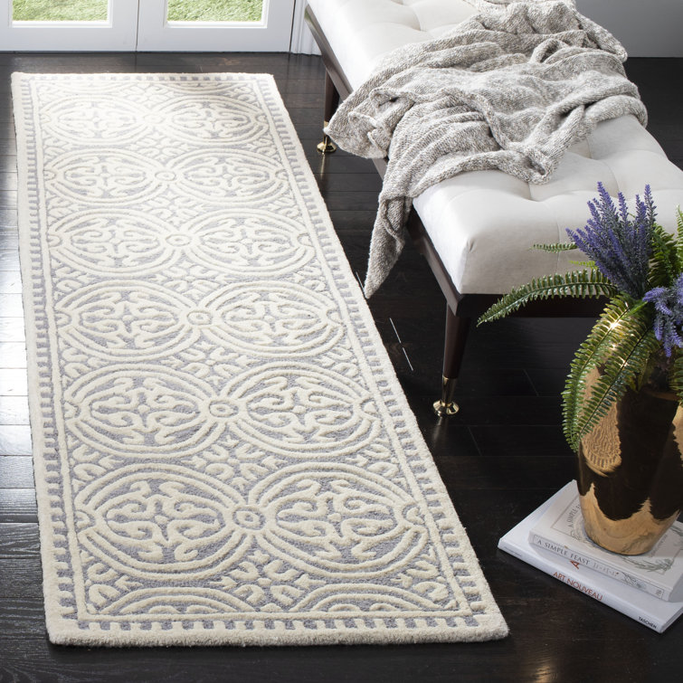 Luka Damask Wool Hand Woven Area Rug