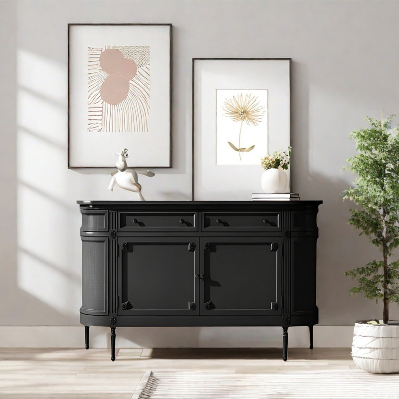 Light Luxury Sideboard With 2 Doors And 2 Drawers