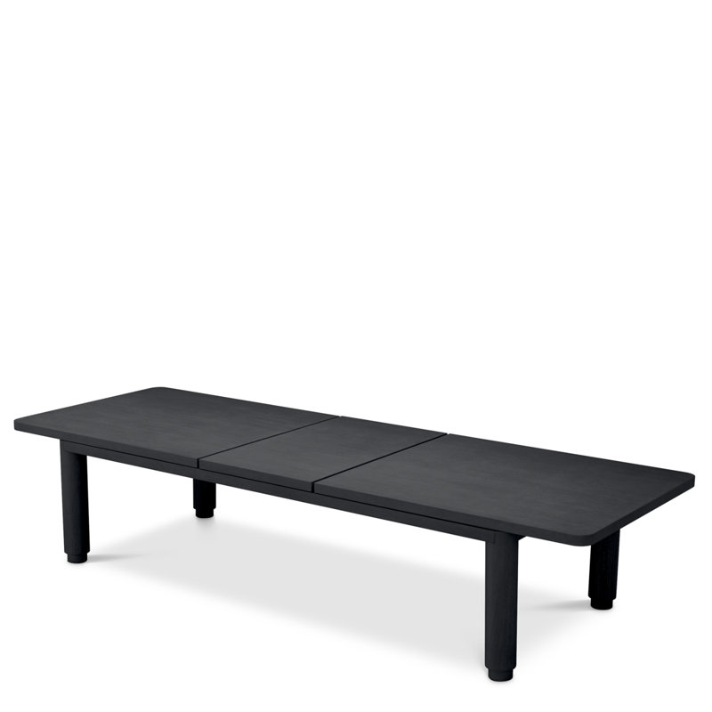 Atelier Oak Extendable Dining Table, 31.5" H x 137.8" L x 39.37" W, Charcoal Gray Oak