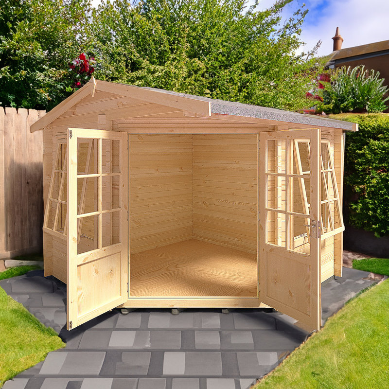 Rochester 10 x 10 Ft. Corner Log Cabin