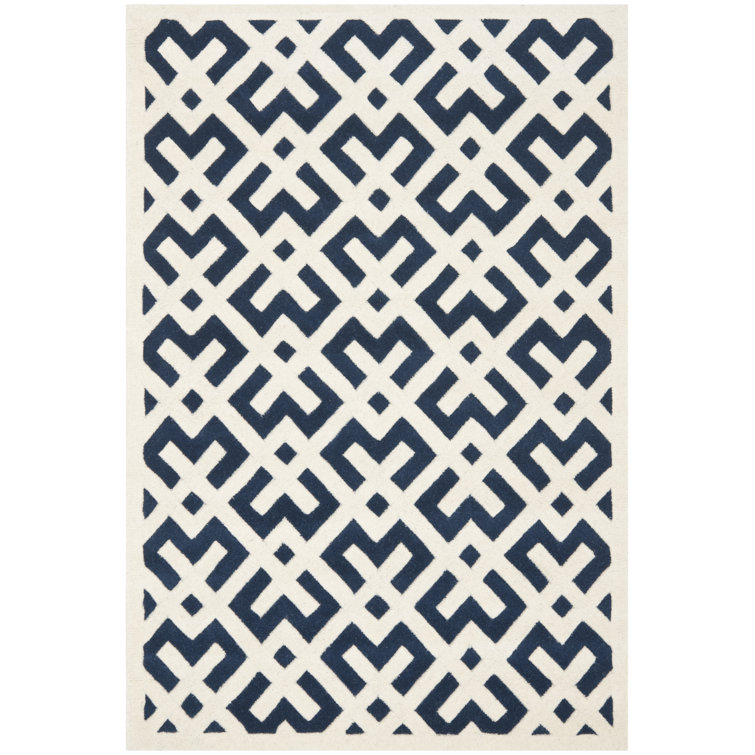 Deedie Hand Tufted Wool Geometric Rug