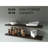 Greer Floating Shelf in Melamine x2, Dark Oak-1637325274