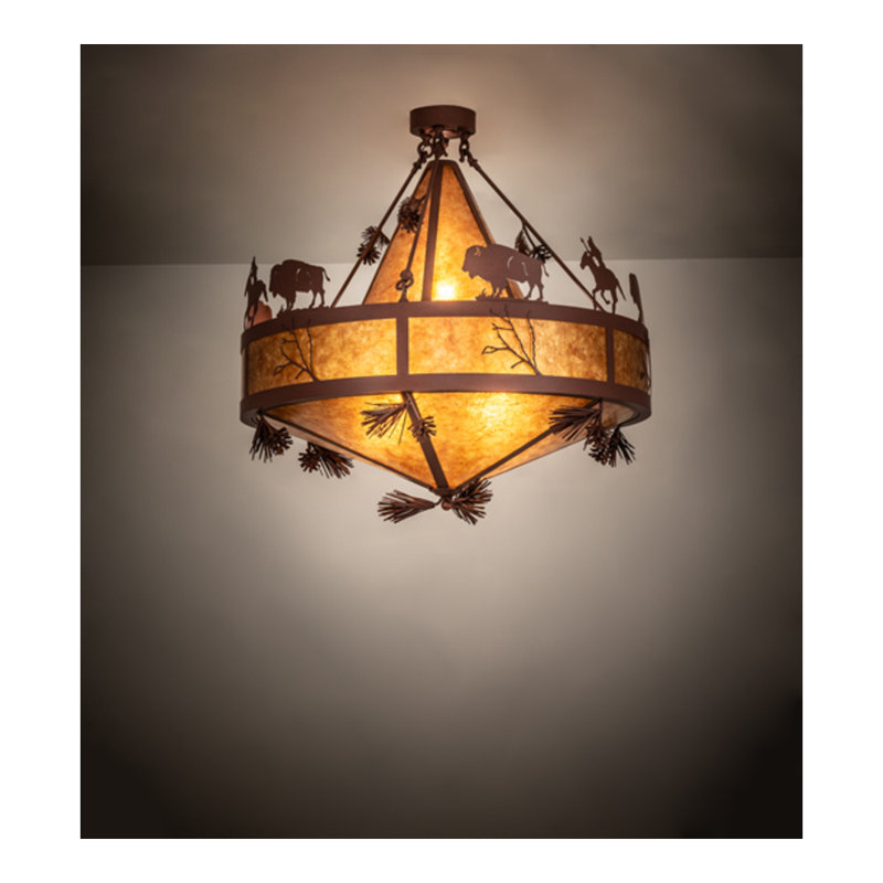 High Plains Rider and The Herd 5 - Light Pendant