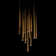 Cascade 15 - Light Aged Brass LED Cluster Pendant