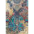 Blue And Red Tile Patterned Modern Patterned Woven Base And Decorative Washable Carpet-2119056776