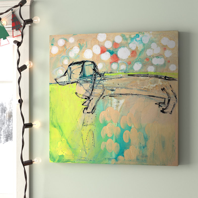 Burkholder " Dachshund ", 14" H x 14" W x 2" D