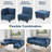 104.5" Wide Reversible Modular Seating Component with Ottoman-1495289784