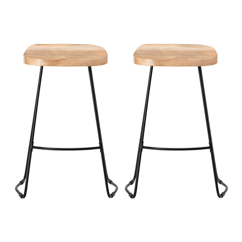 Gallitzin 76.25cm Bar Stool, Natural, Counter Stool (68.5cm Seat Height)