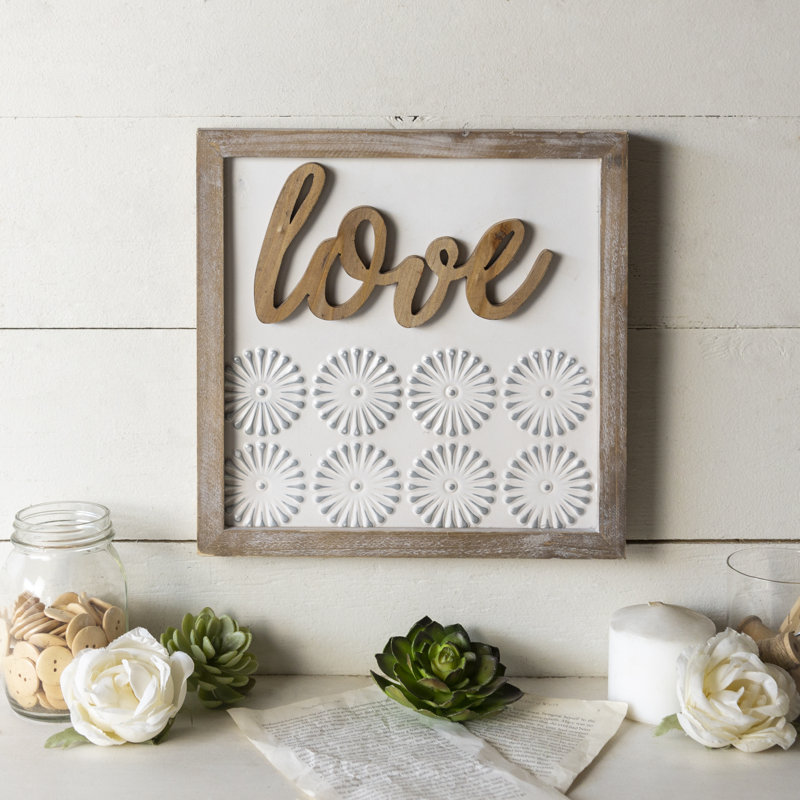 Vitoriano Words And Text Wall Decor on Metal