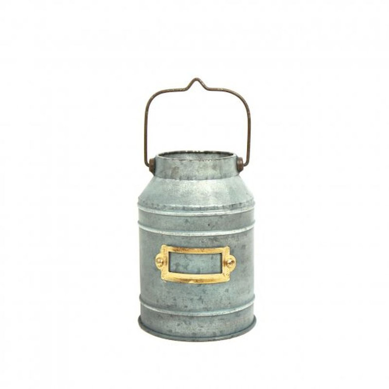 Pot à fleurs suspendu en métal, H 6,8 po x l 4,9 po x P 5,3 po